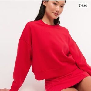 NWOT Abercrombie & Fitch YPB Red Sweatshirt